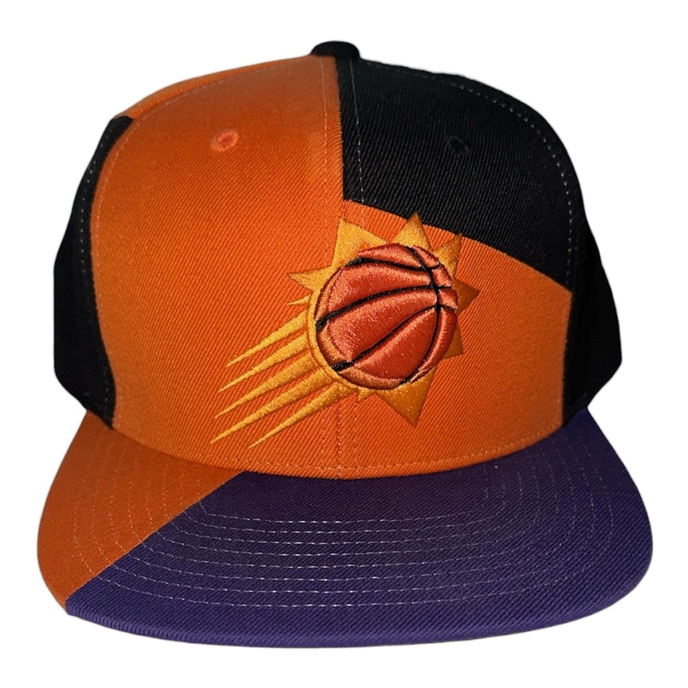Mitchell & Ness Orange, Purple, and Black Cap